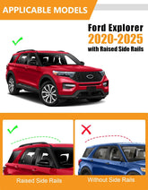 Lockable Roof Rack Crossbars For Ford Explorer 2021- 2025 Heavy Duty Anti-Theft Roof Rails